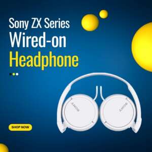 Sony ZX white Headphones