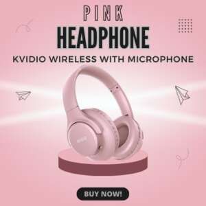 KVIDIO Pink Headphones