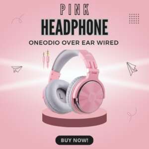 OneOdio pink Headphone