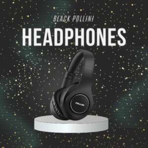 POLLINI BLACK HEADPHONES