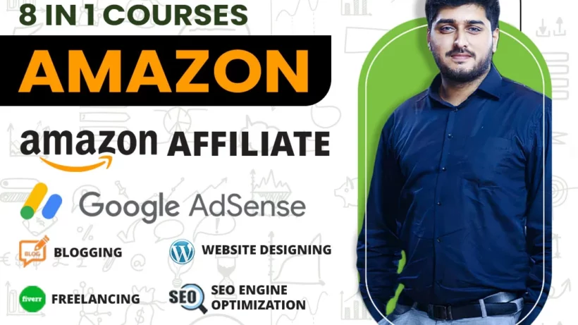 Featured Image for Mastering Online Income: The Comprehensive Amazon Affiliate Course 8 in 1 Blog Post