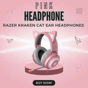 pink cat ear headphones