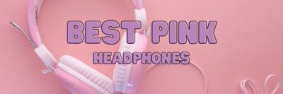 pink headphones