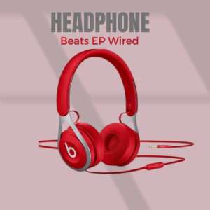 pink wired headphones