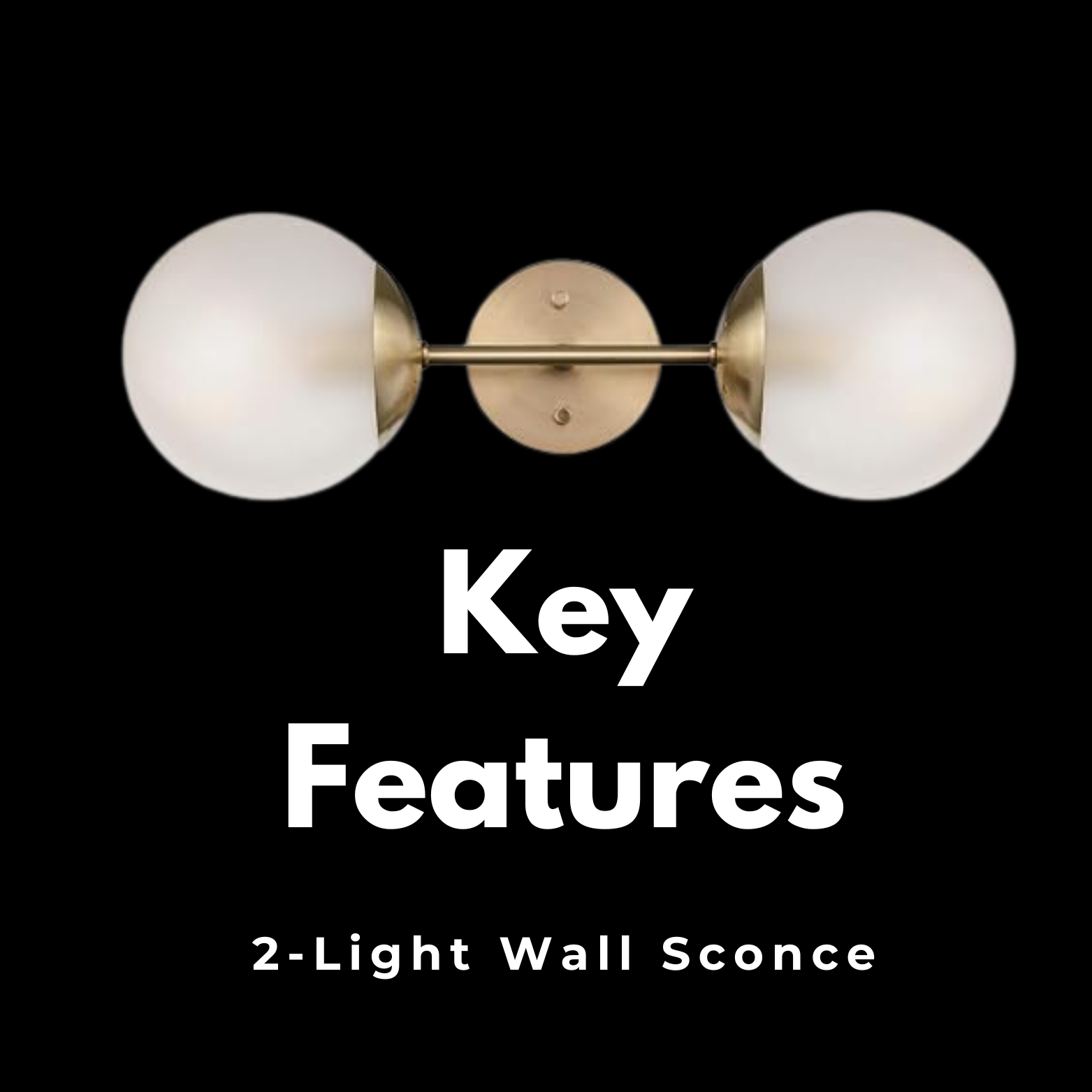 double wall sconce