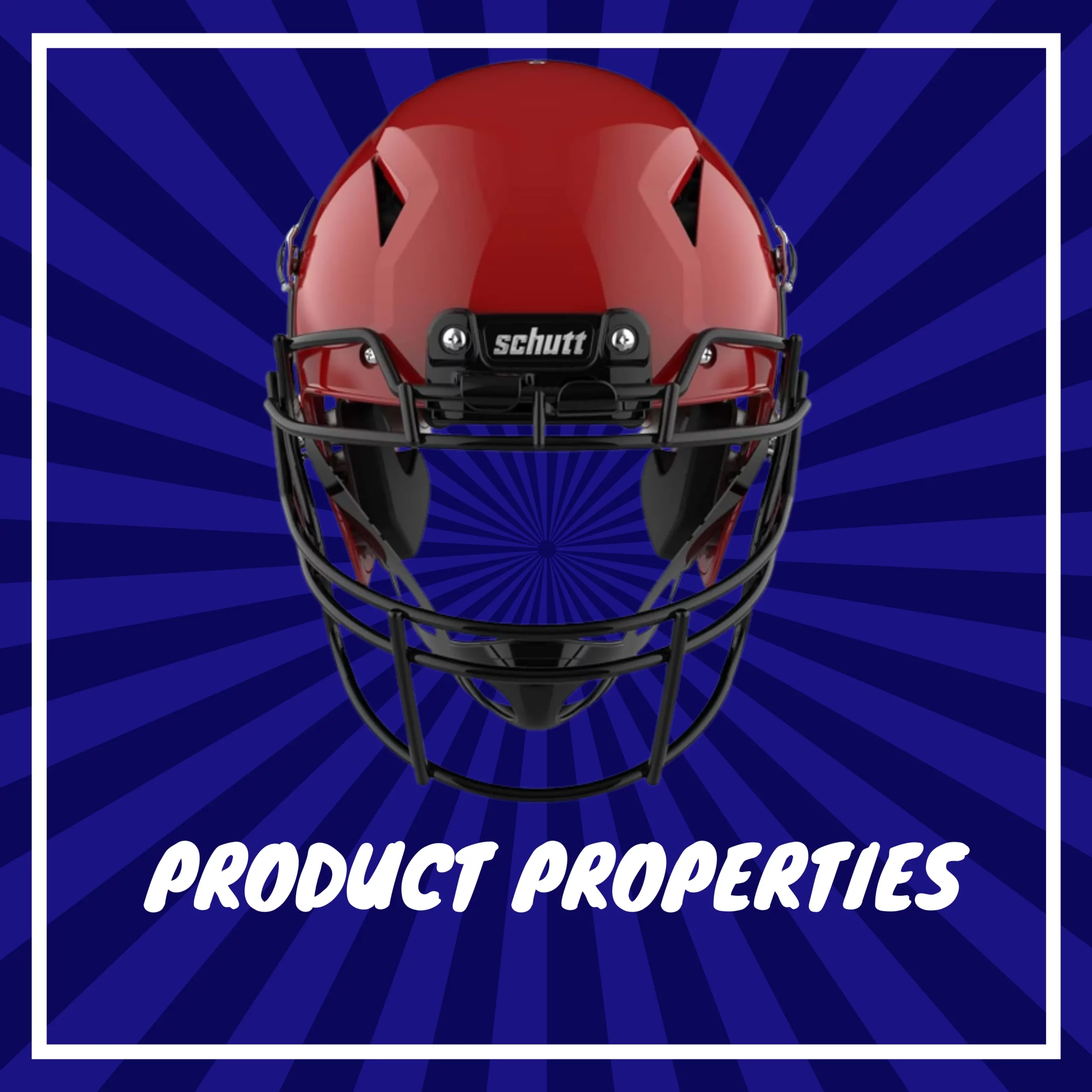 Red Football Helmet