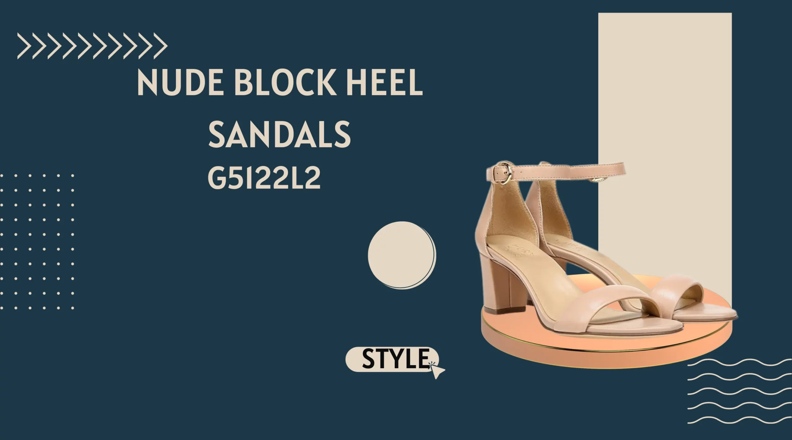 Nude Block Heel Sandals