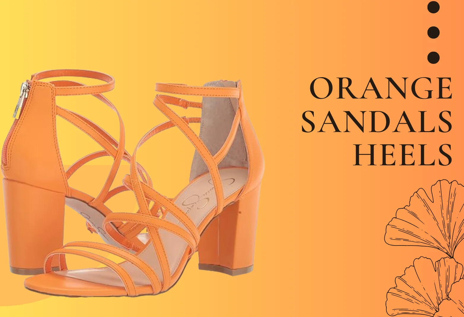 Orange Sandals Heels