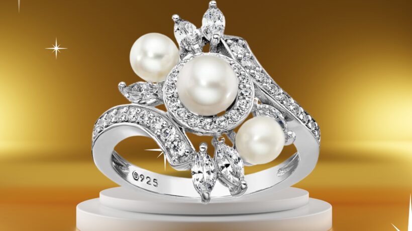 vintage pearl rings
