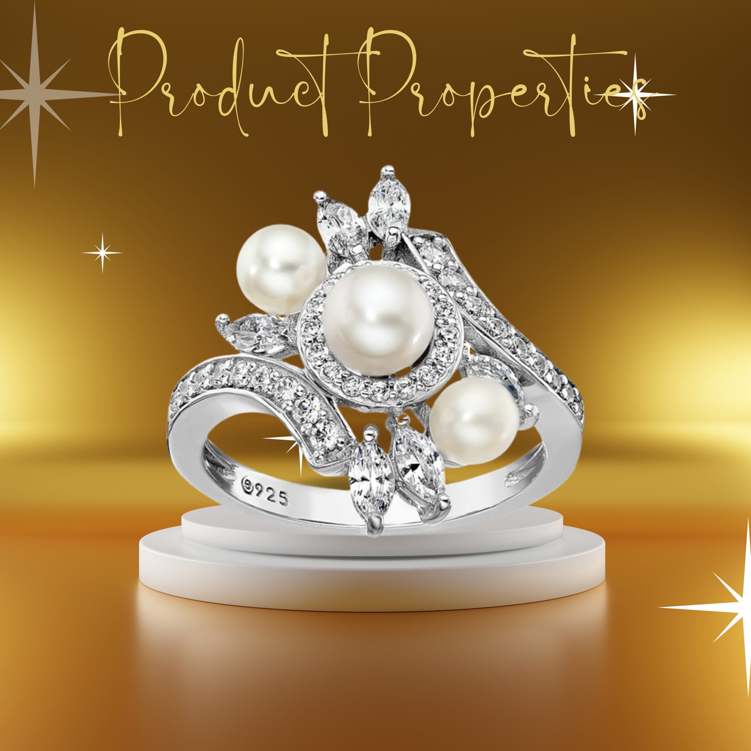 pearl wedding rings