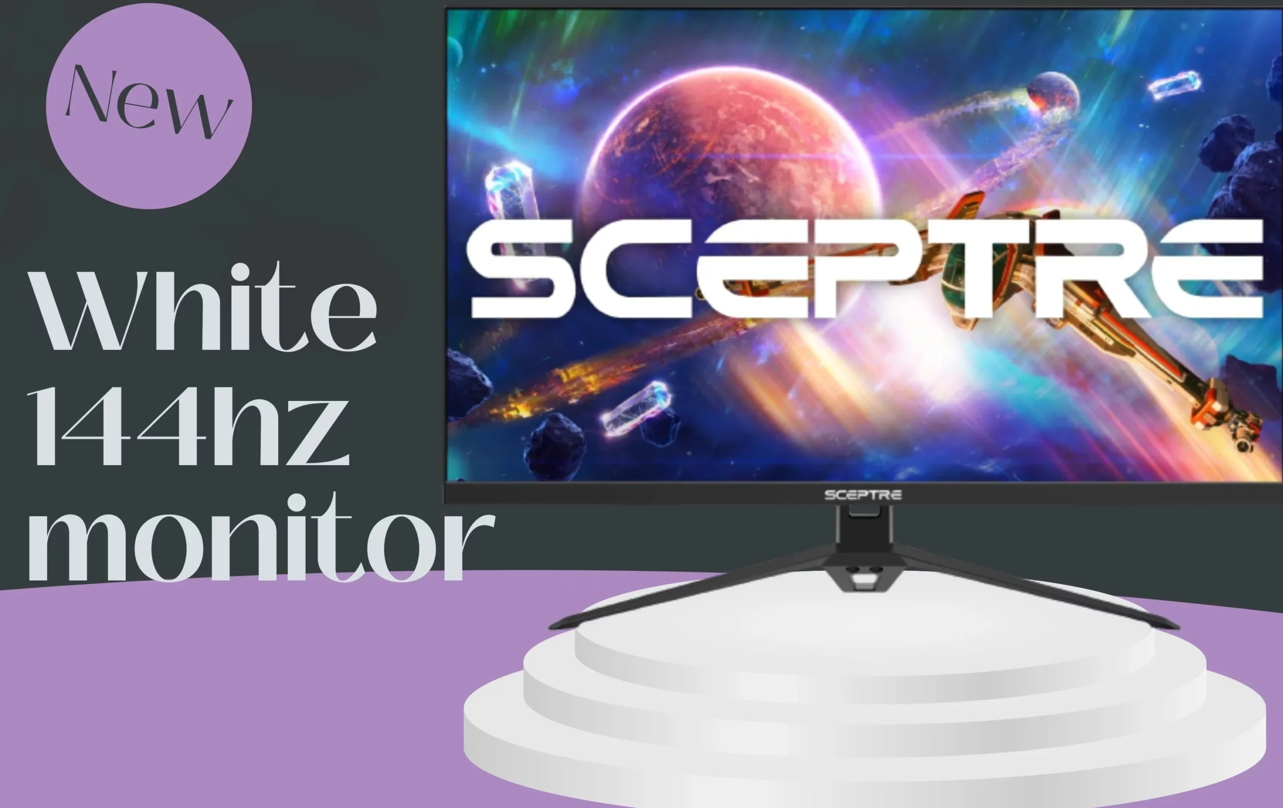 White 144hz Monitor