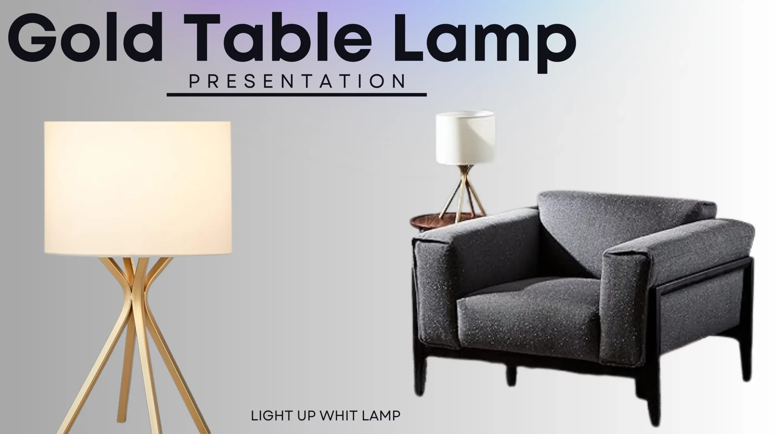 Gold Table Lamp