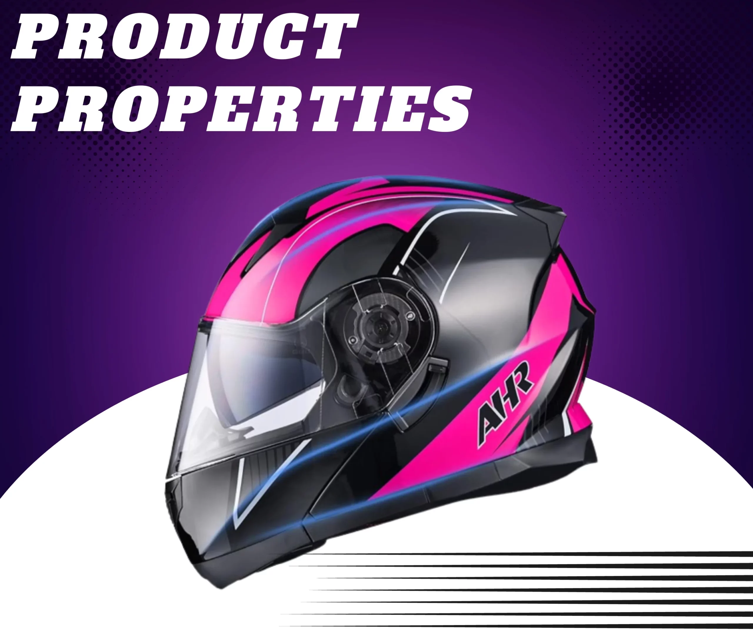 Pink Motorcycle Helmet