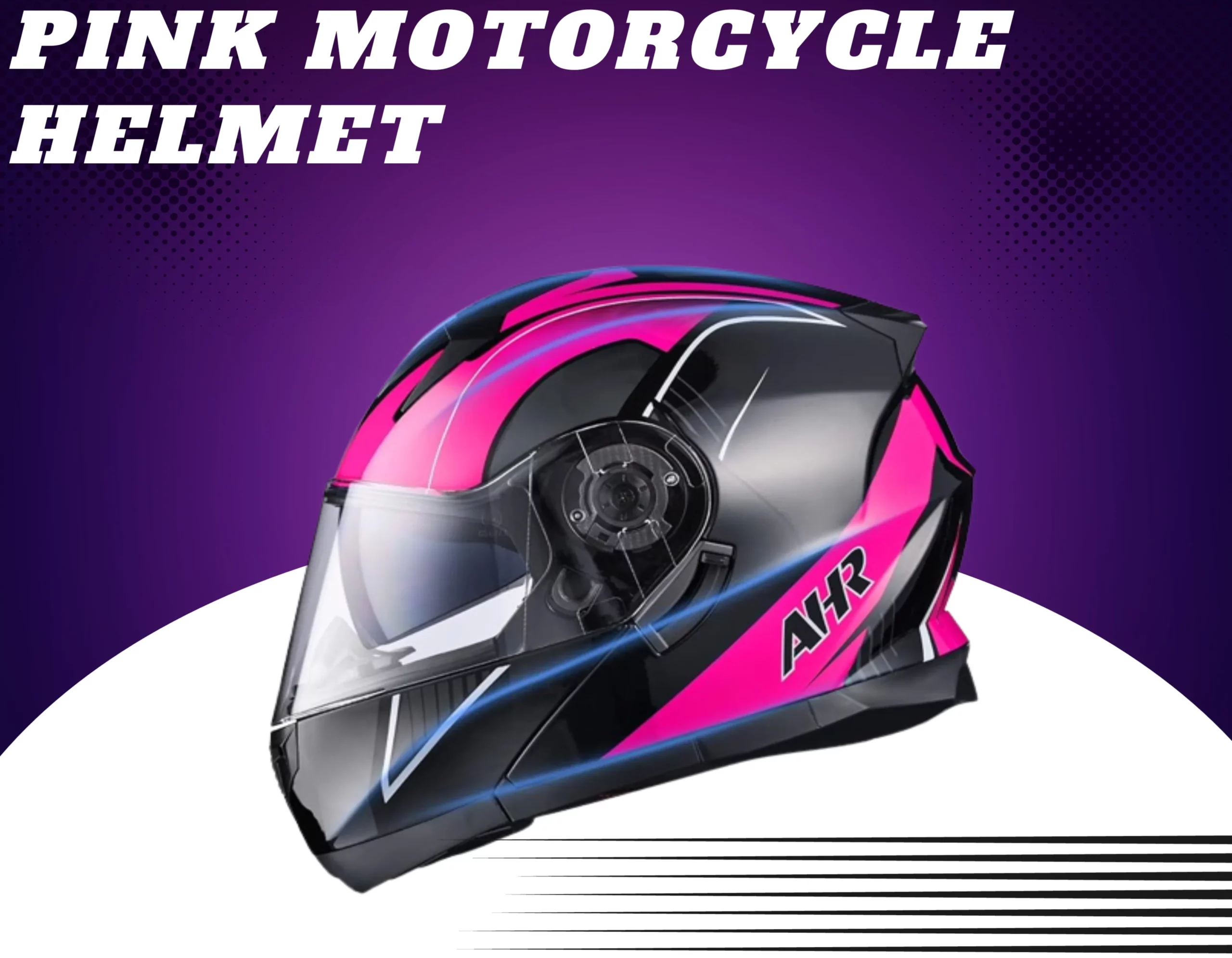 Pink Motorcycle Helmet