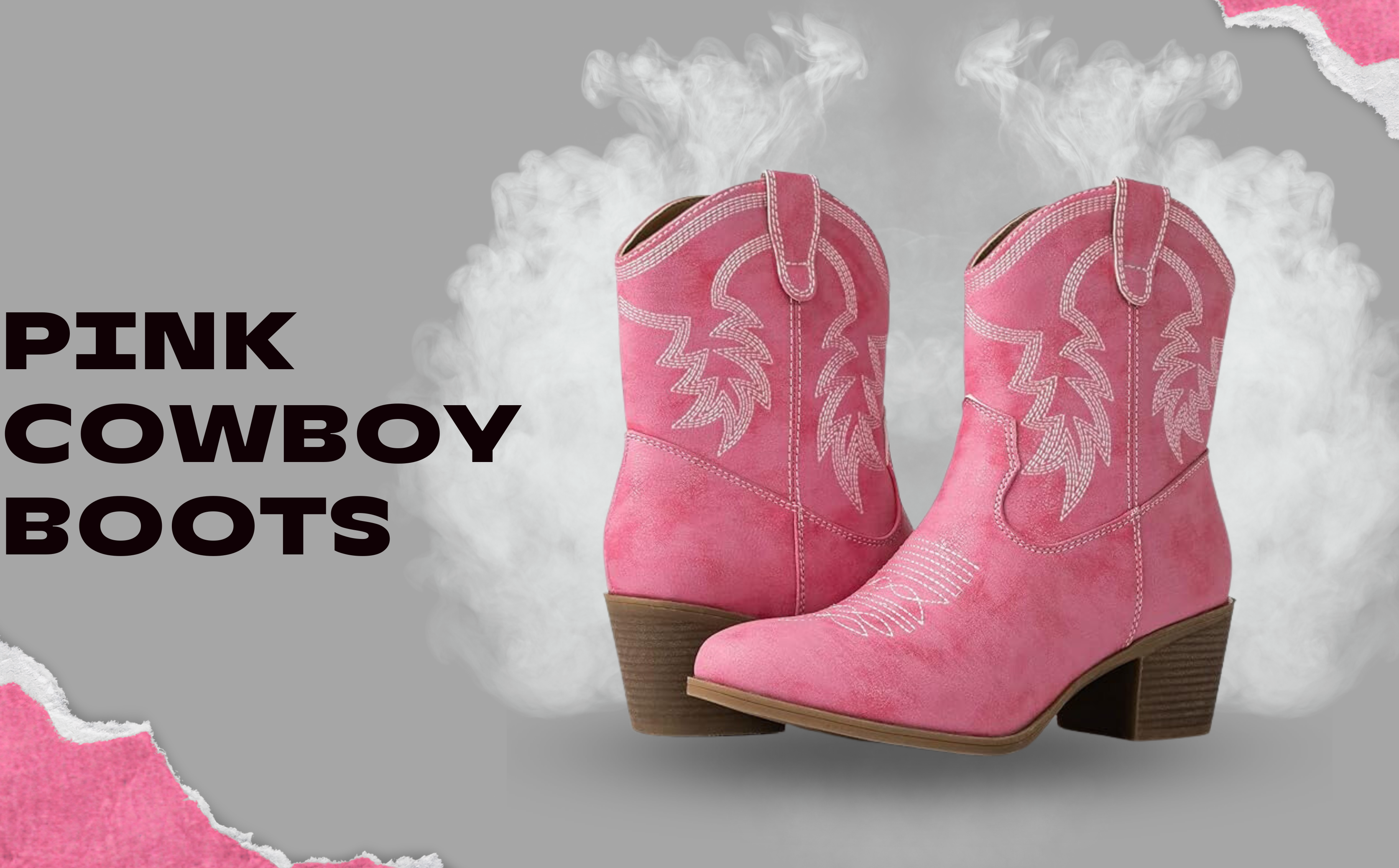 pink cowboy boots