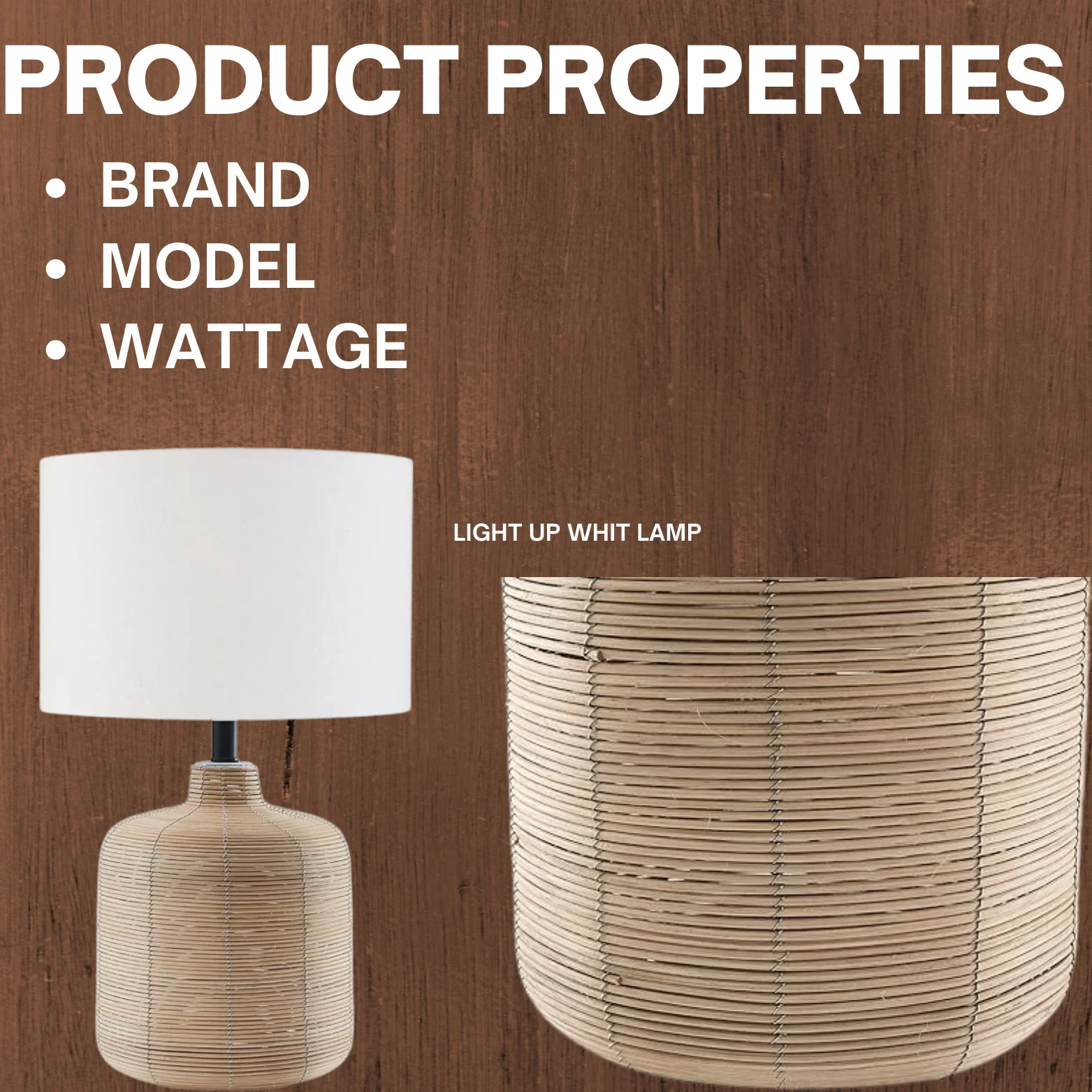 Rattan Table Lamp