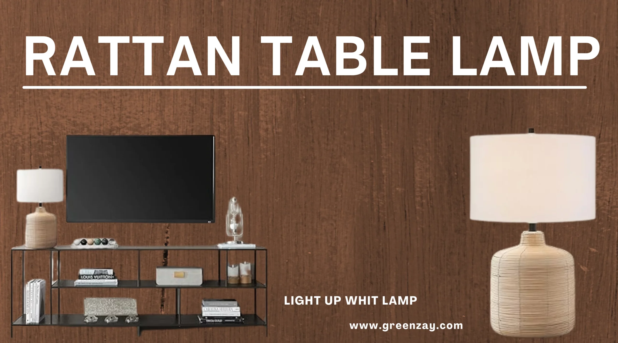 Rattan Table Lamp