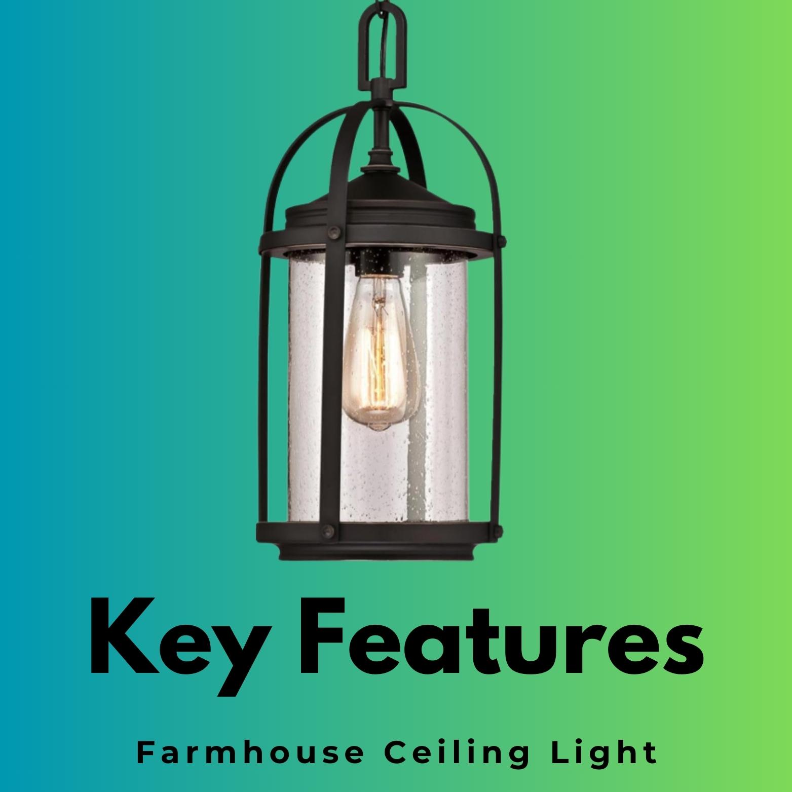 farmhouse flush mount ceiling light