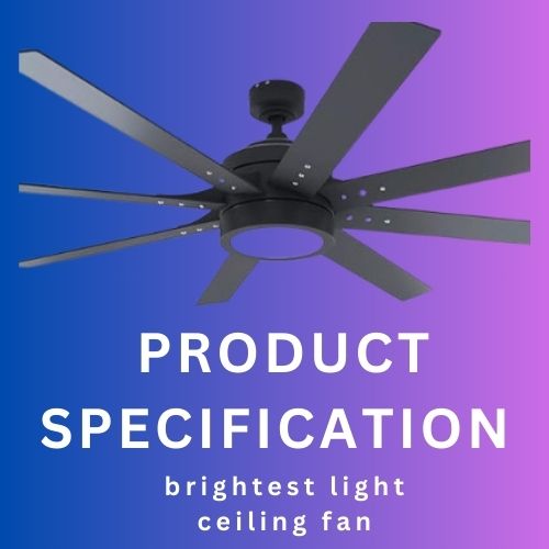  ceiling fan with brightest light 