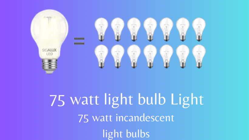 75 watt light bulb