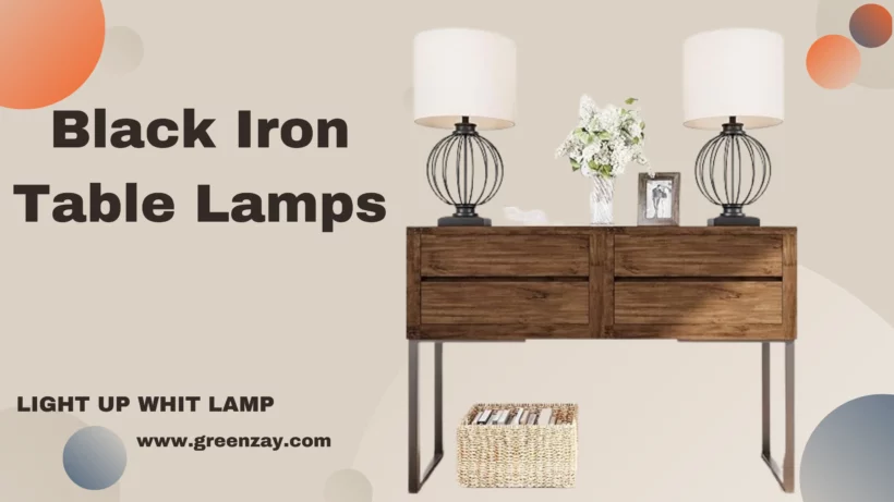 Black Iron Table Lamps