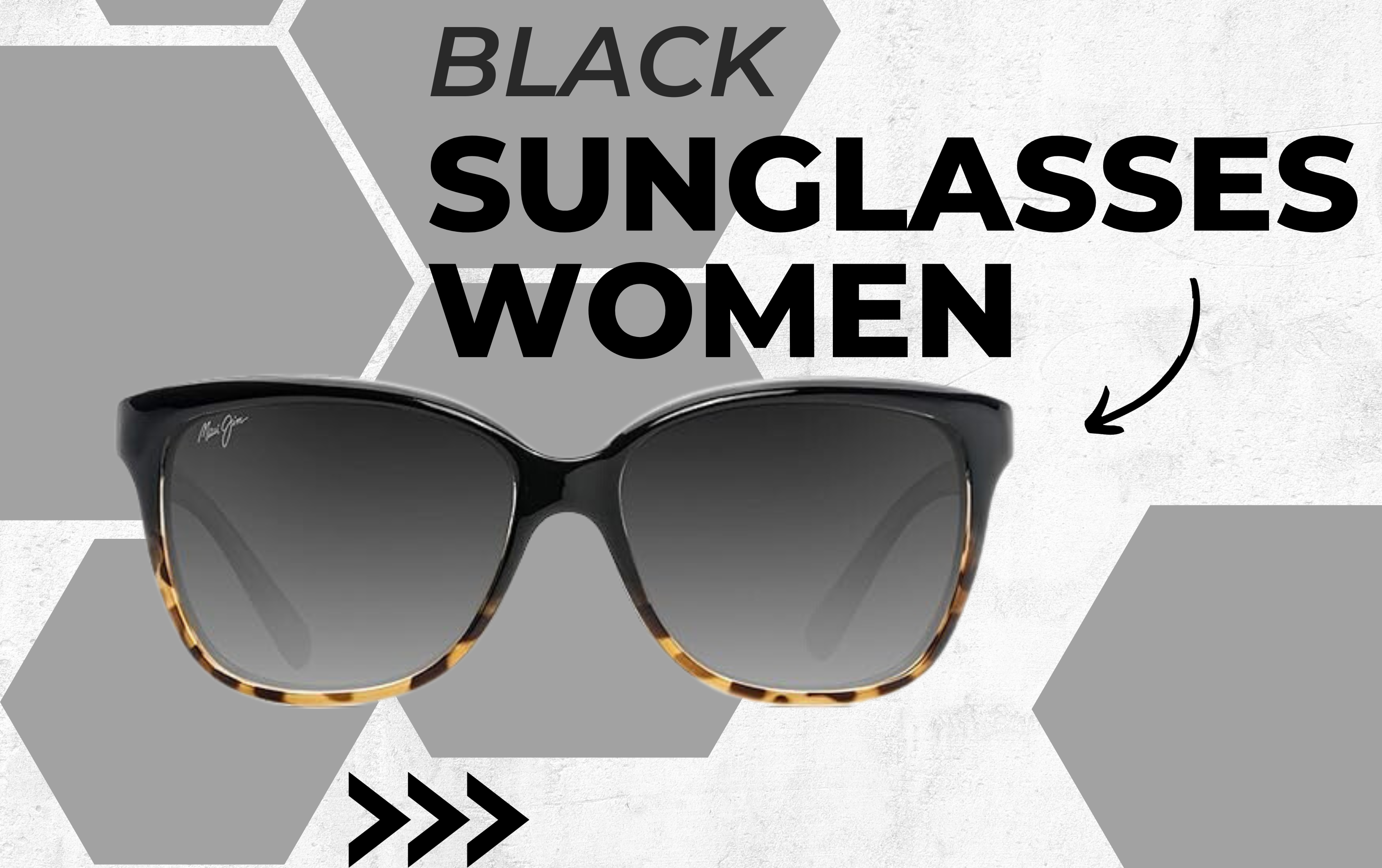 black sunglasses women