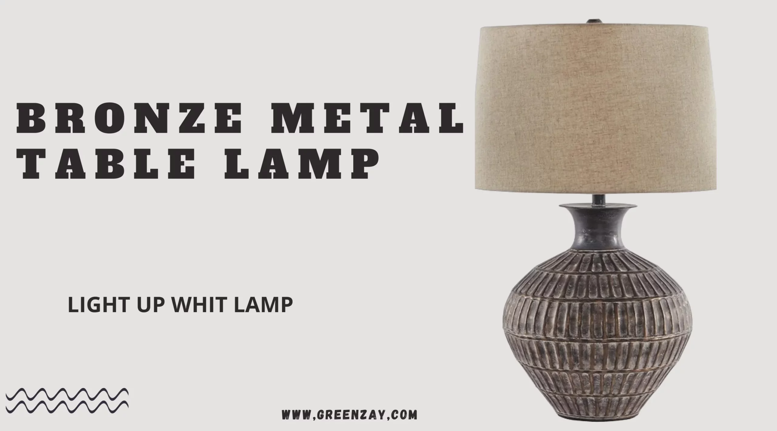 Bronze Metal Table Lamp