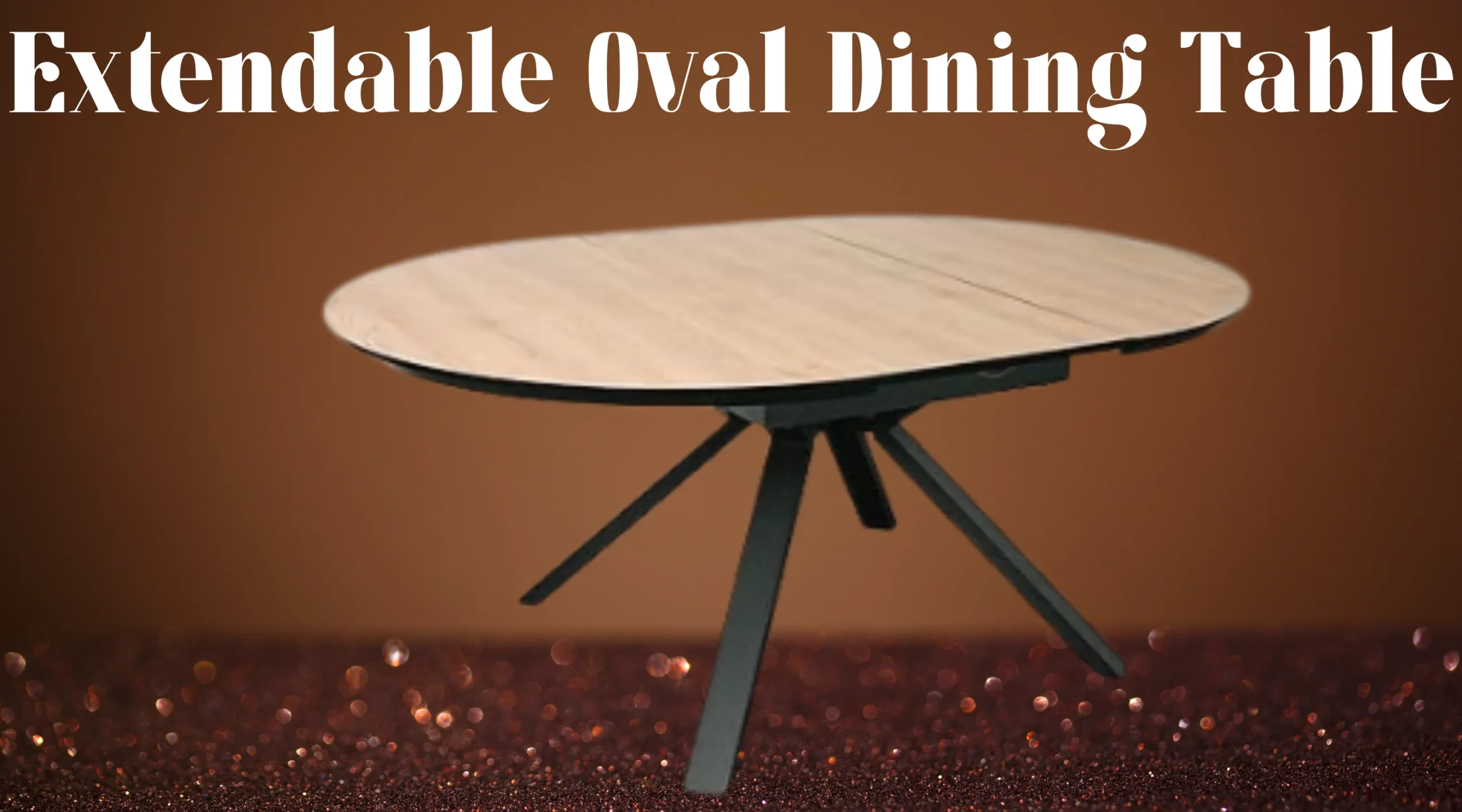 Extendable Oval Dining Table