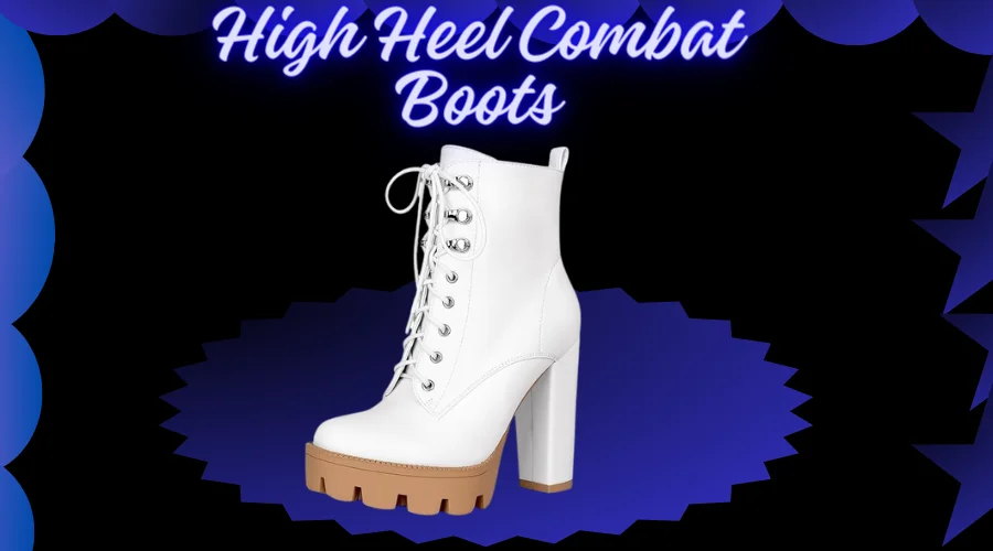 High Heel Combat Boots