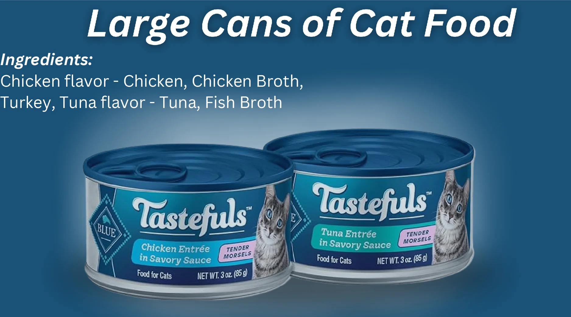 Large Cans of Cat Food