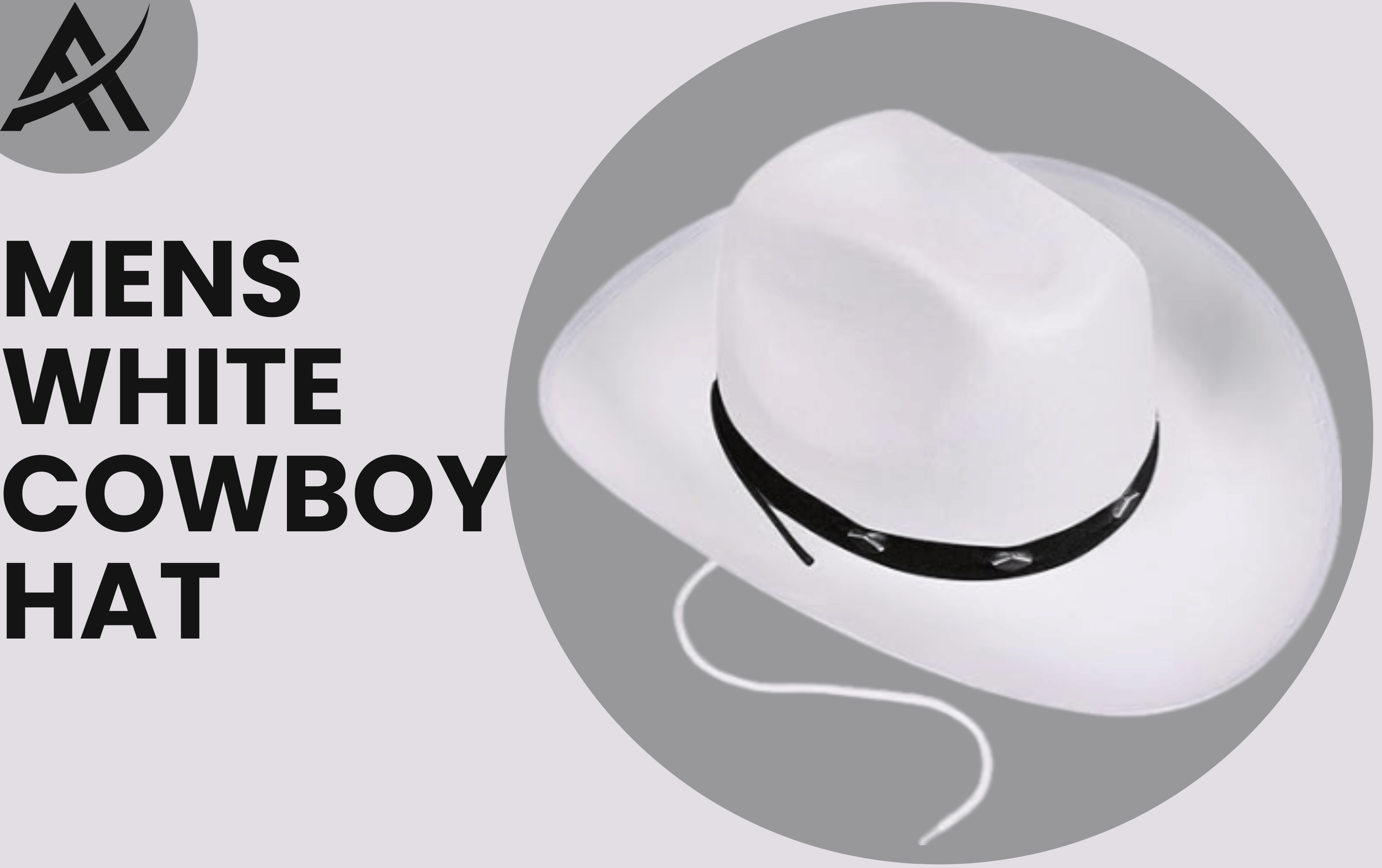 Mens White Cowboy Hat
