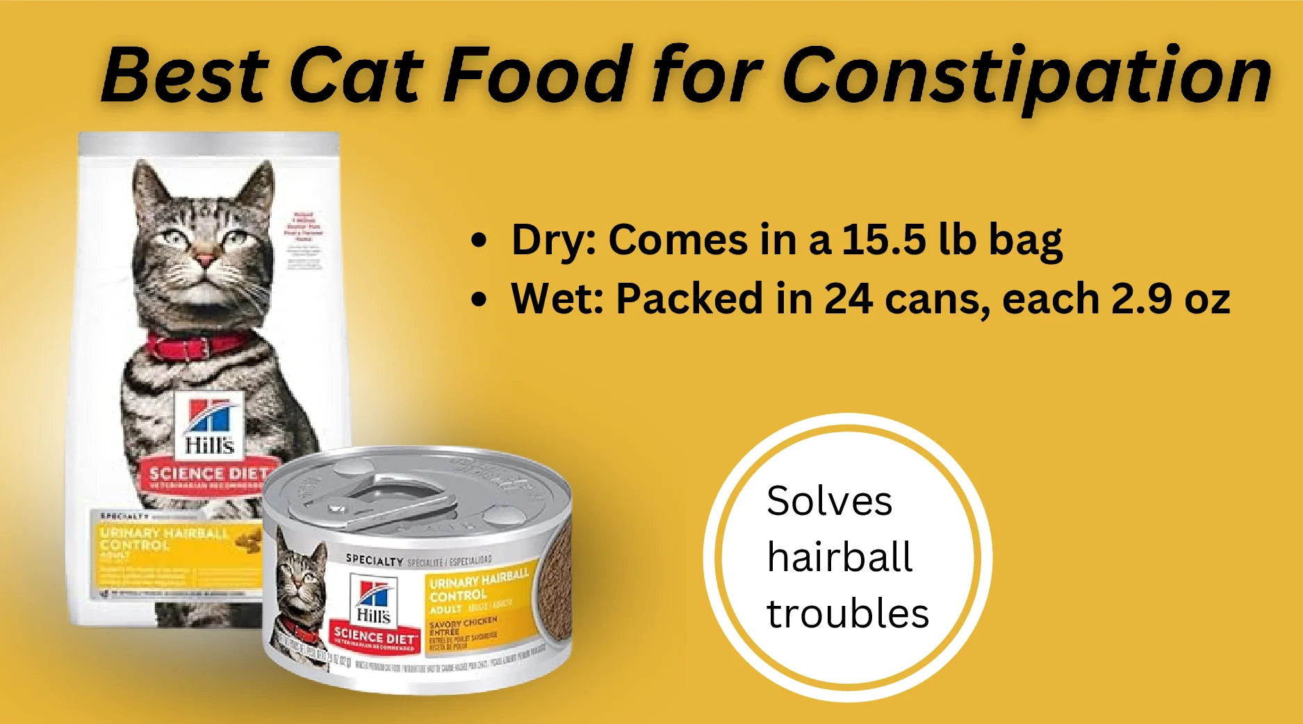 best cat food for constipation