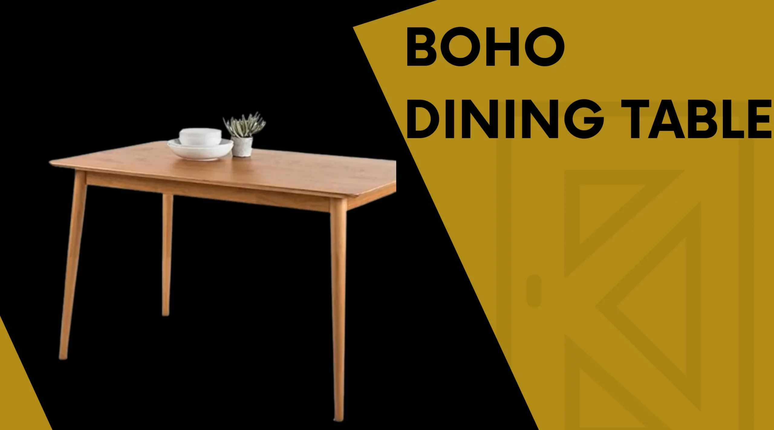 boho dining table