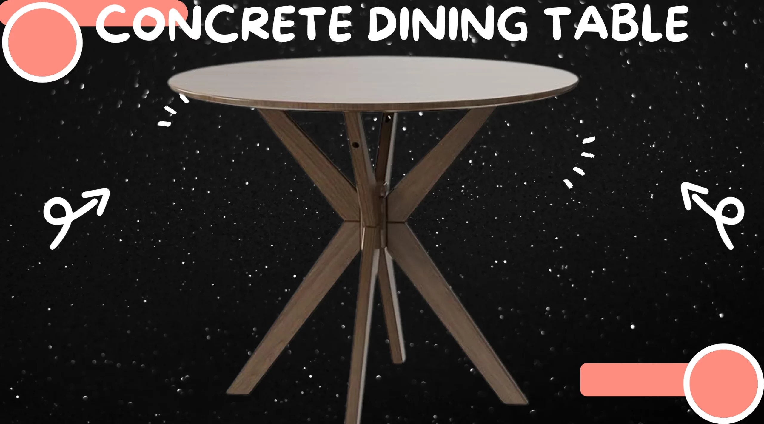 concrete dining table