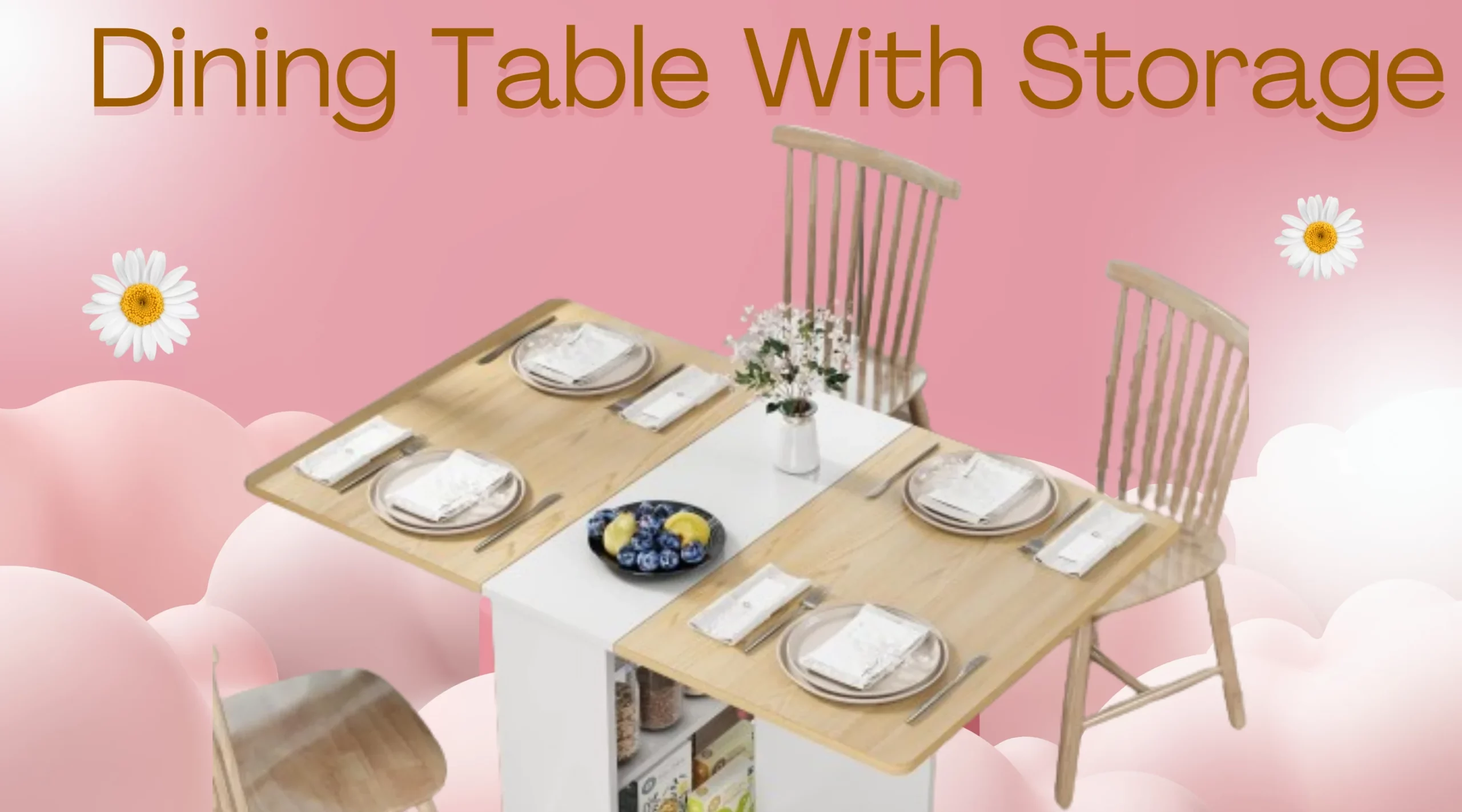 dining table with storage