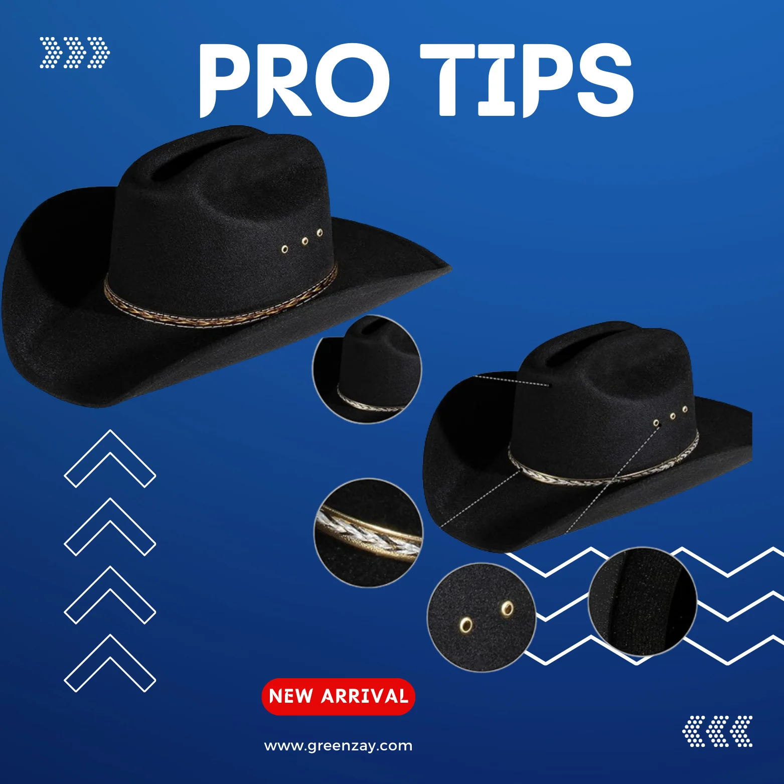 Black Cowboy Hats for men