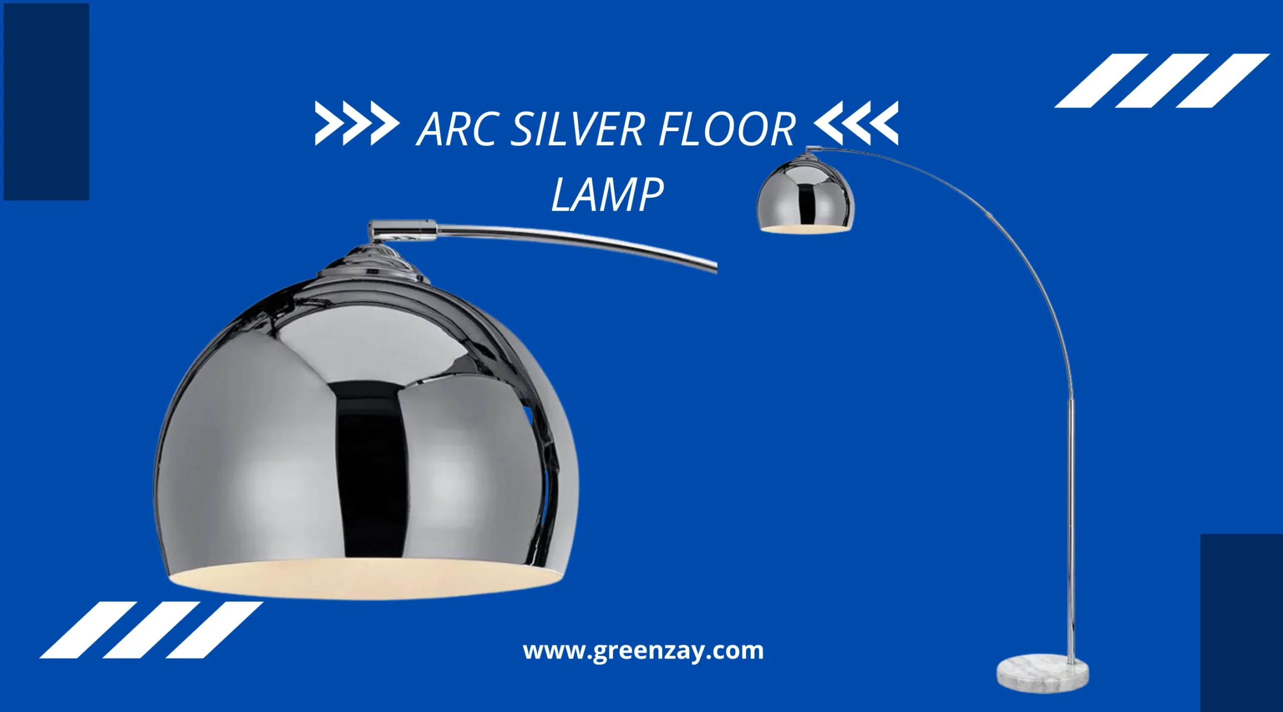 Arc Silver Floor Lamp