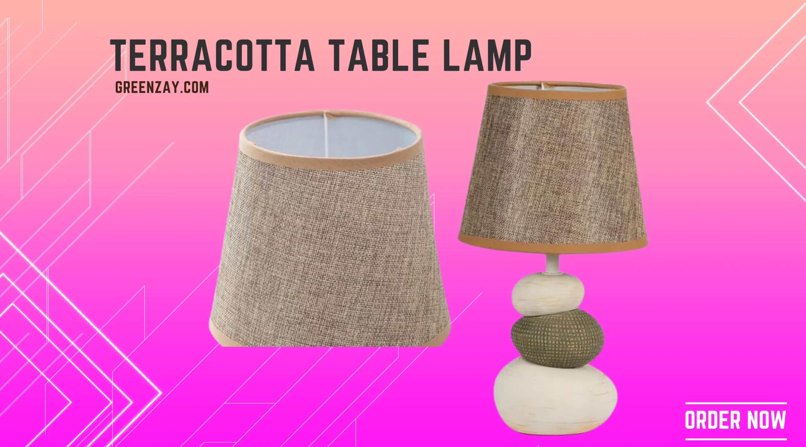 Terracotta Table Lamp