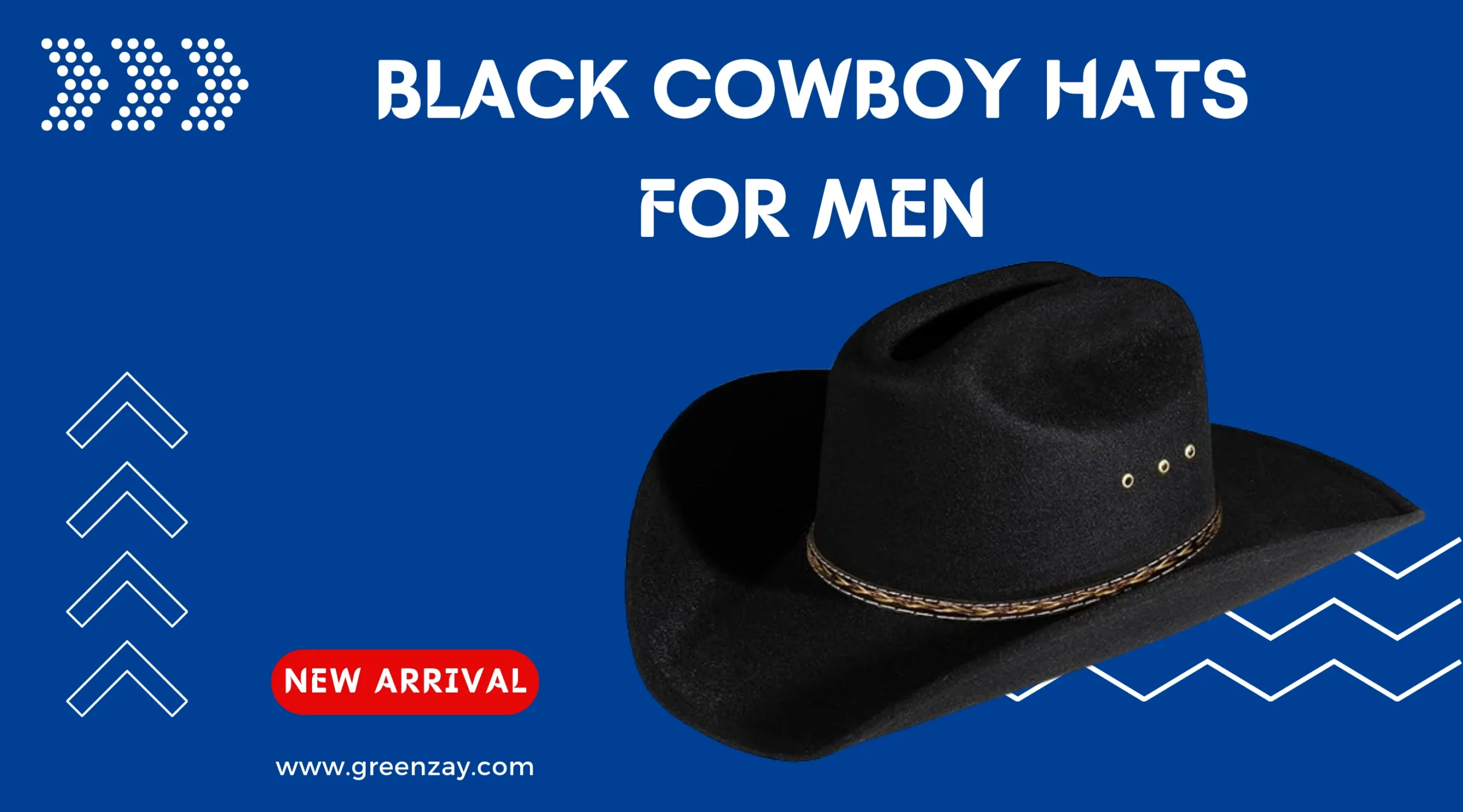 Black Cowboy Hats for men