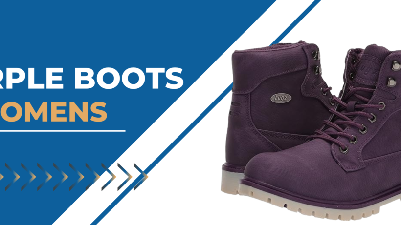 purple boots womens