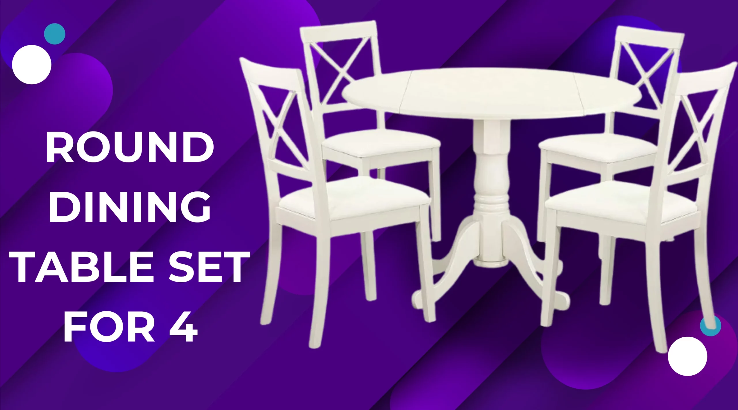 round dining table set for 4