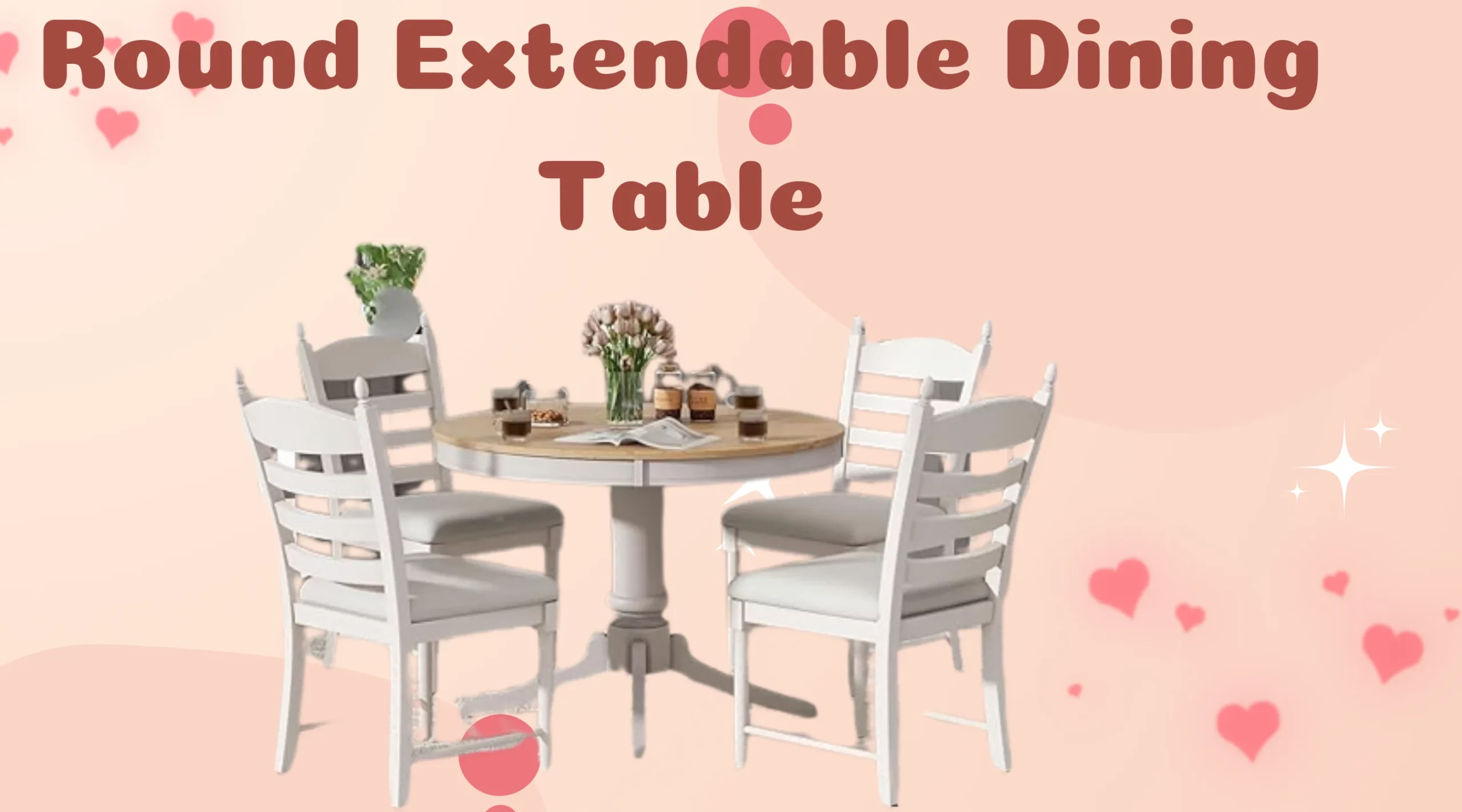 Round Extendable Dining Table