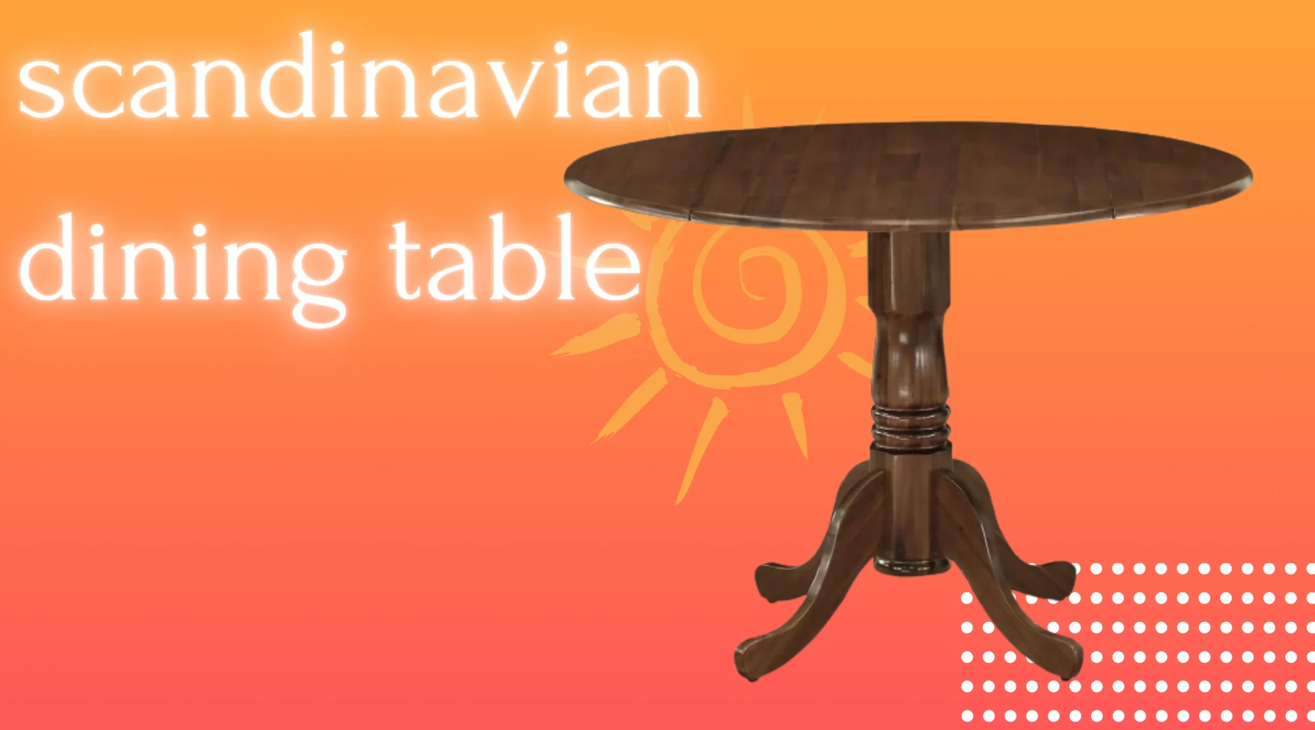 scandinavian dining table