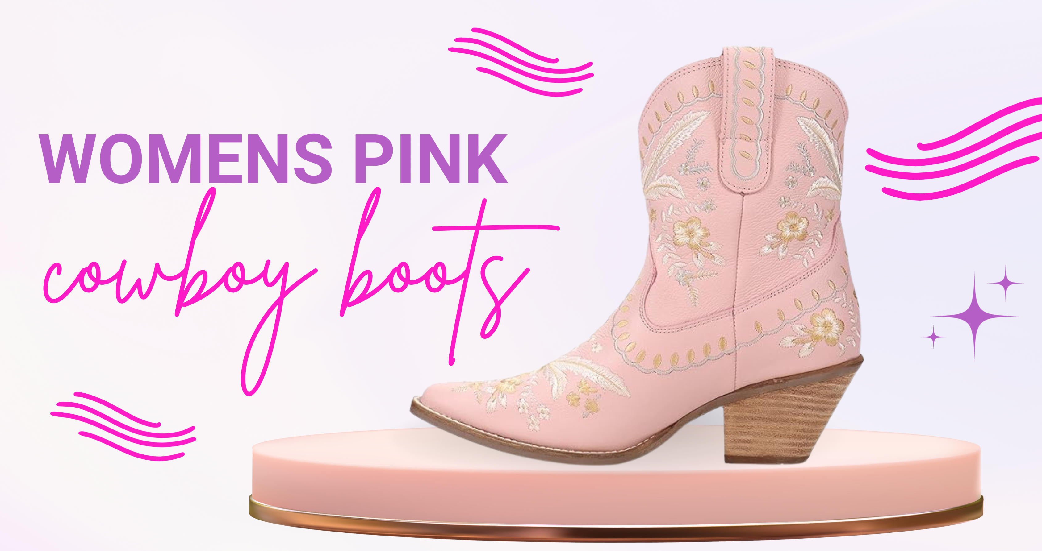womens pink cowboy boots