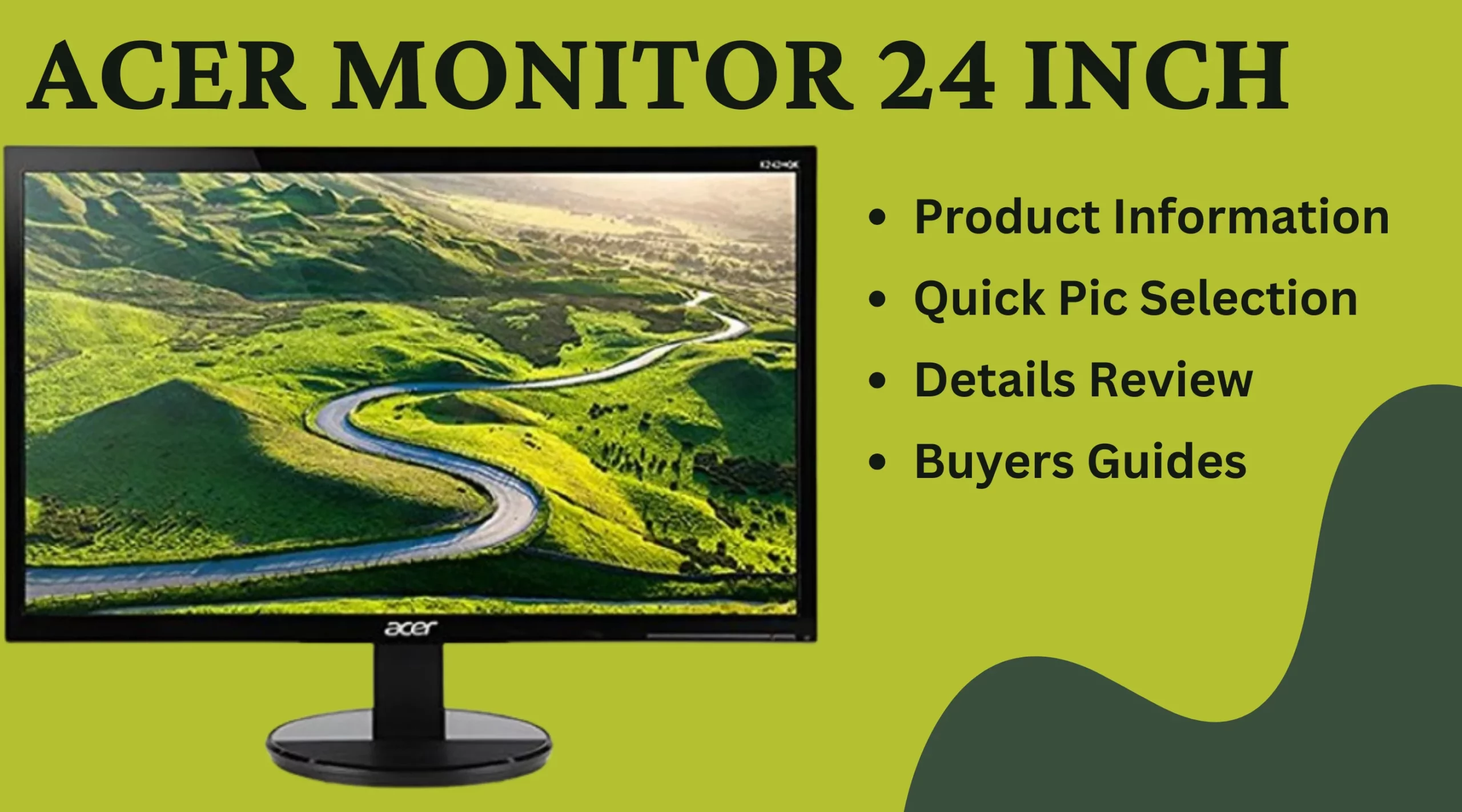 Acer Monitor 24 Inch