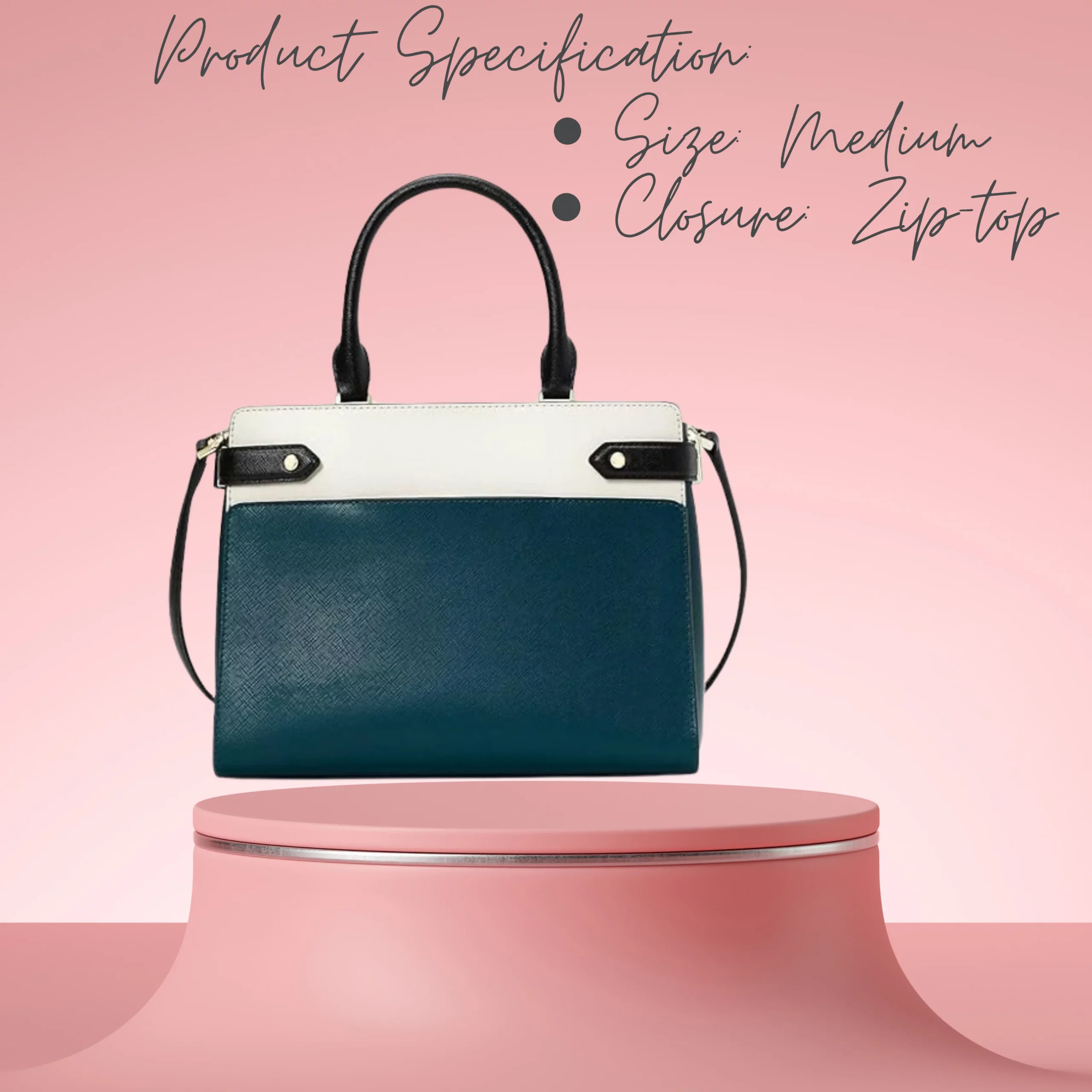 Genuine pink leather purse