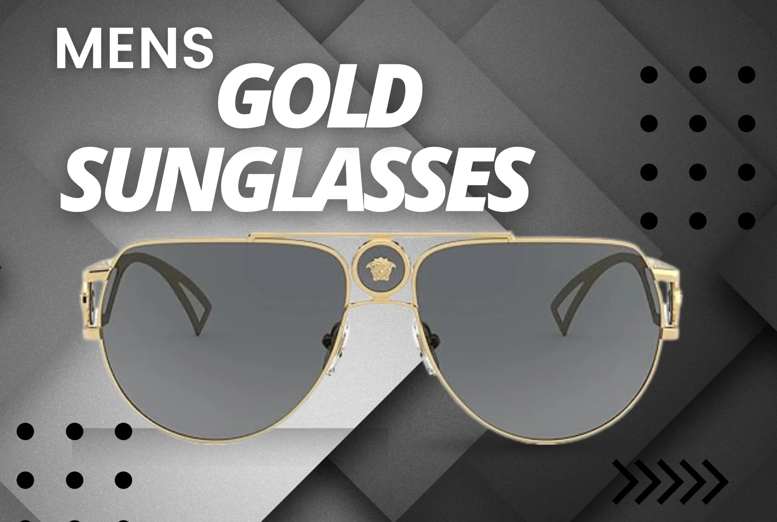mens gold sunglasses