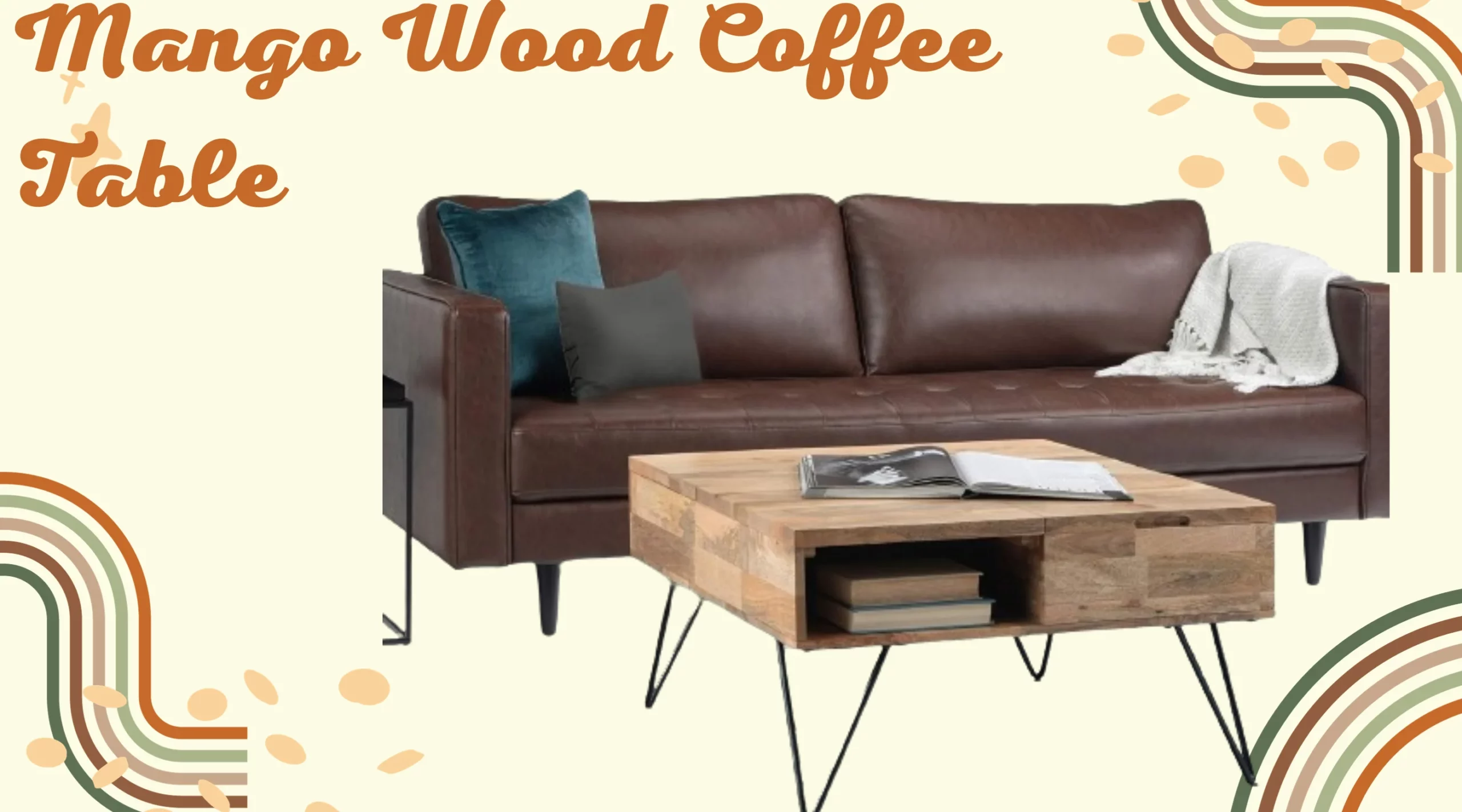 mango wood coffee table